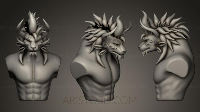 Busts of heroes and monsters (BUSTH_0363) 3D model for CNC machine